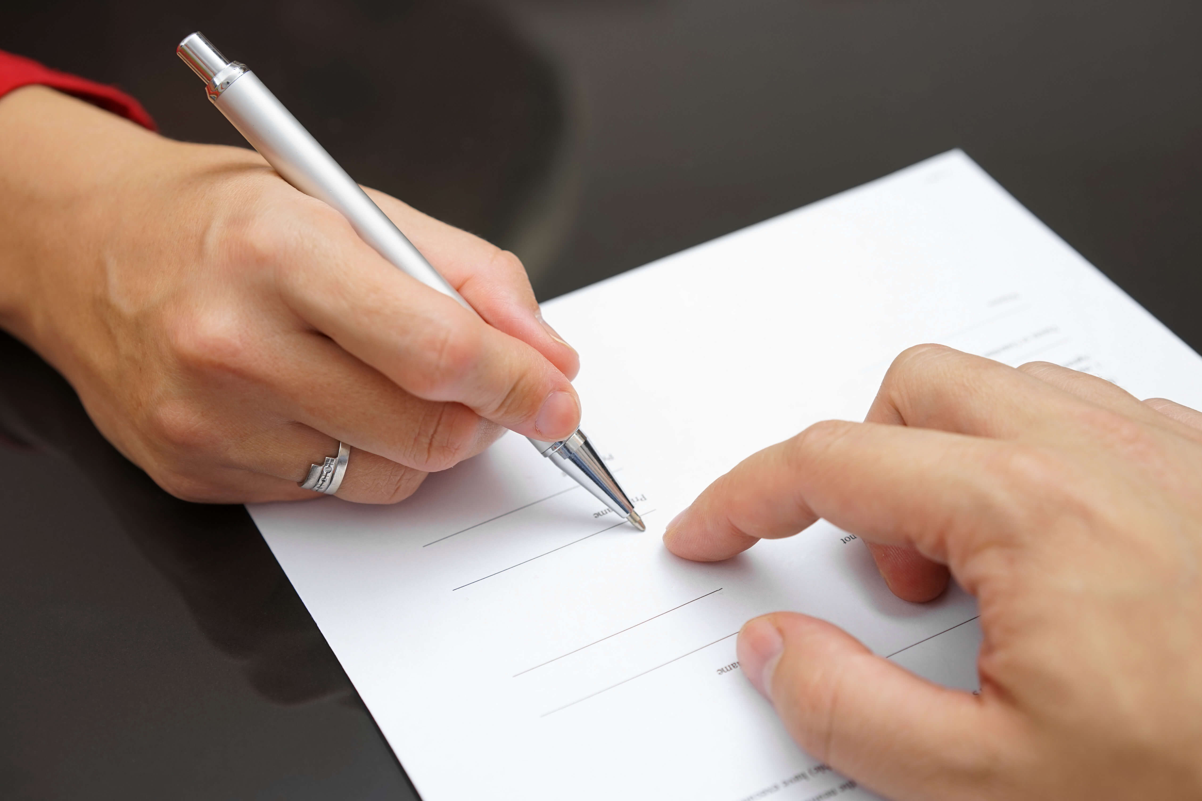 Signing a marital agreement in Colorado